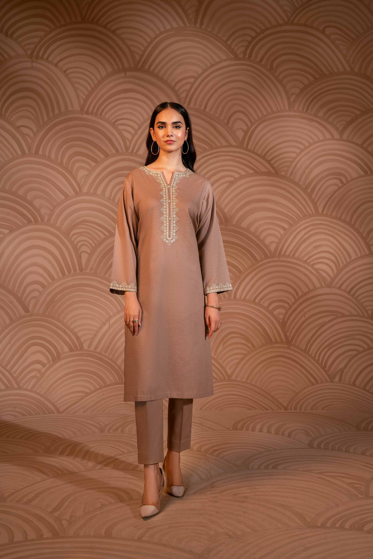 Nishat Linen - 2 Piece - Embroidered Suit - PW23-112