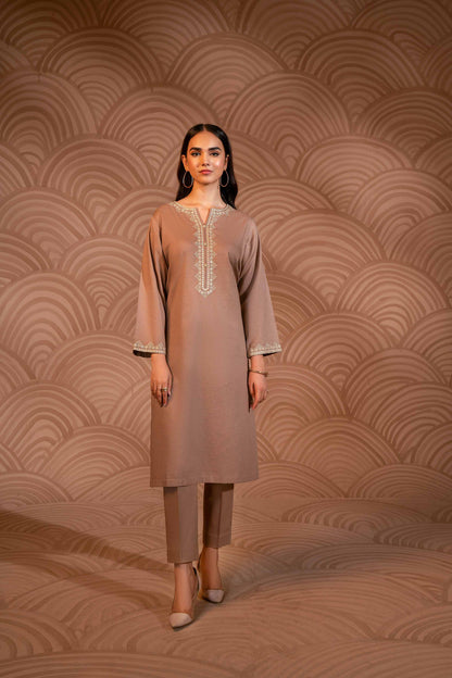 Nishat Linen - 2 Piece - Embroidered Suit - PW23-112