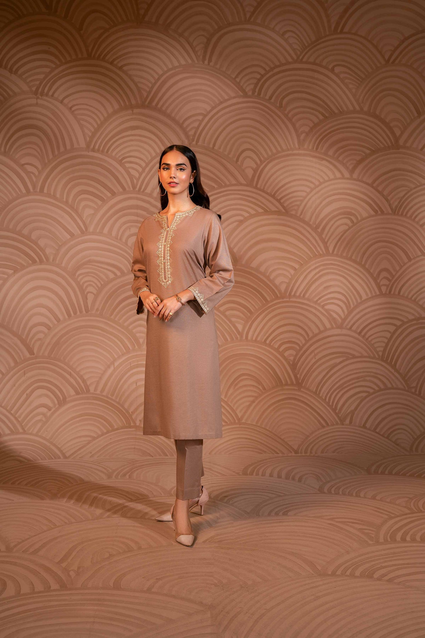 Nishat Linen - 2 Piece - Embroidered Suit - PW23-112