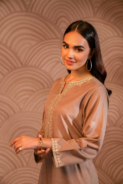 Nishat Linen - 2 Piece - Embroidered Suit - PW23-112