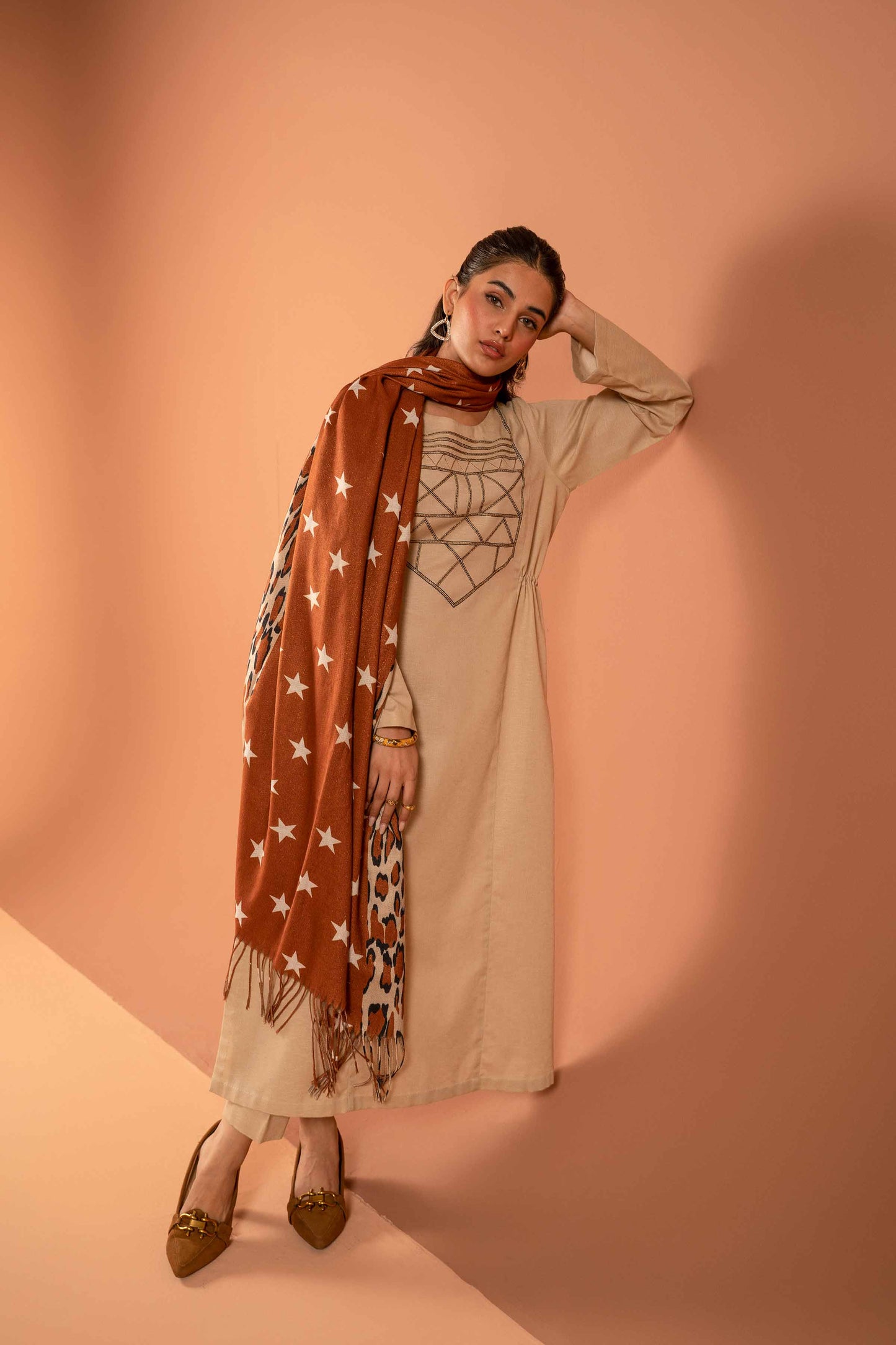 Nishat Linen - 3 Piece - Embroidered Suit - PW23-114