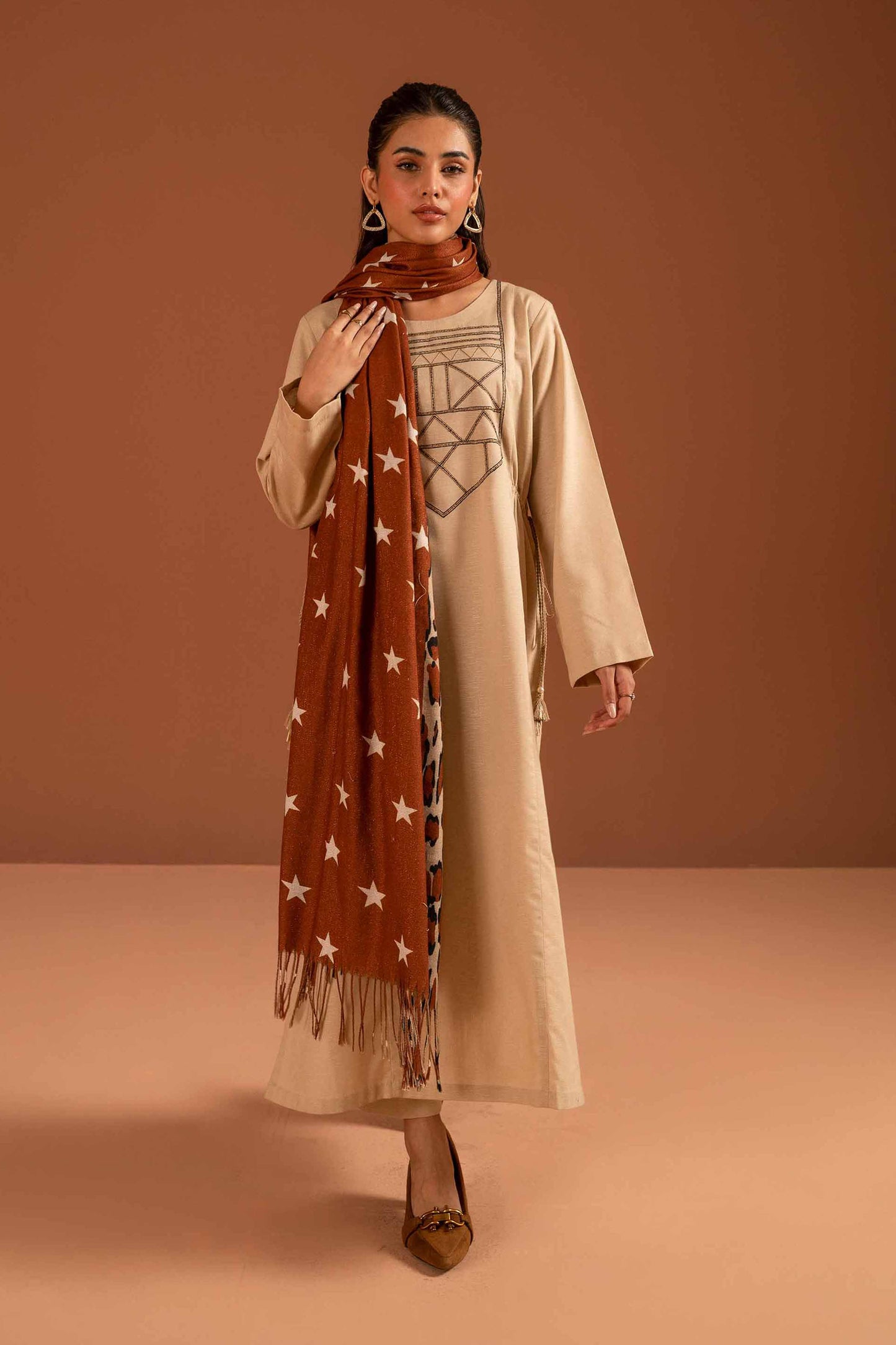 Nishat Linen - 3 Piece - Embroidered Suit - PW23-114