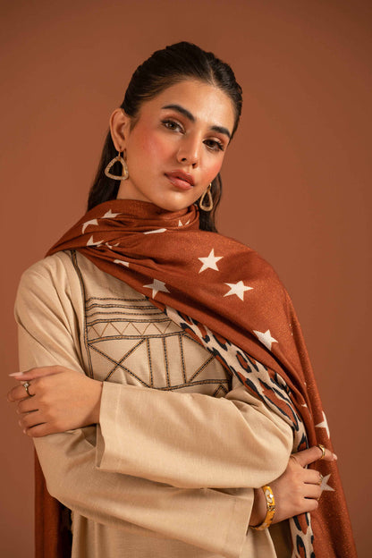 Nishat Linen - 3 Piece - Embroidered Suit - PW23-114