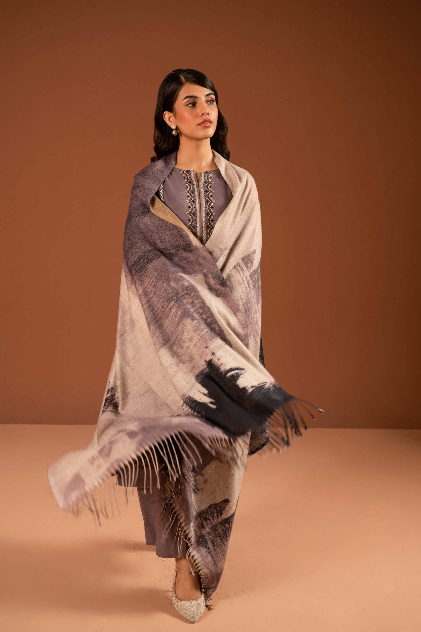 Nishat Linen - 3 Piece - Embroidered Suit - PW23-115