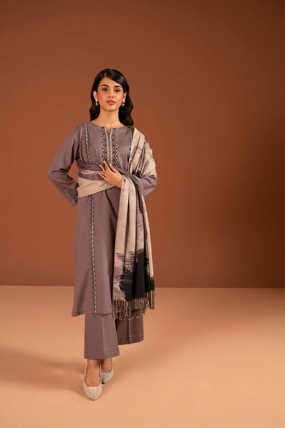 Nishat Linen - 3 Piece - Embroidered Suit - PW23-115
