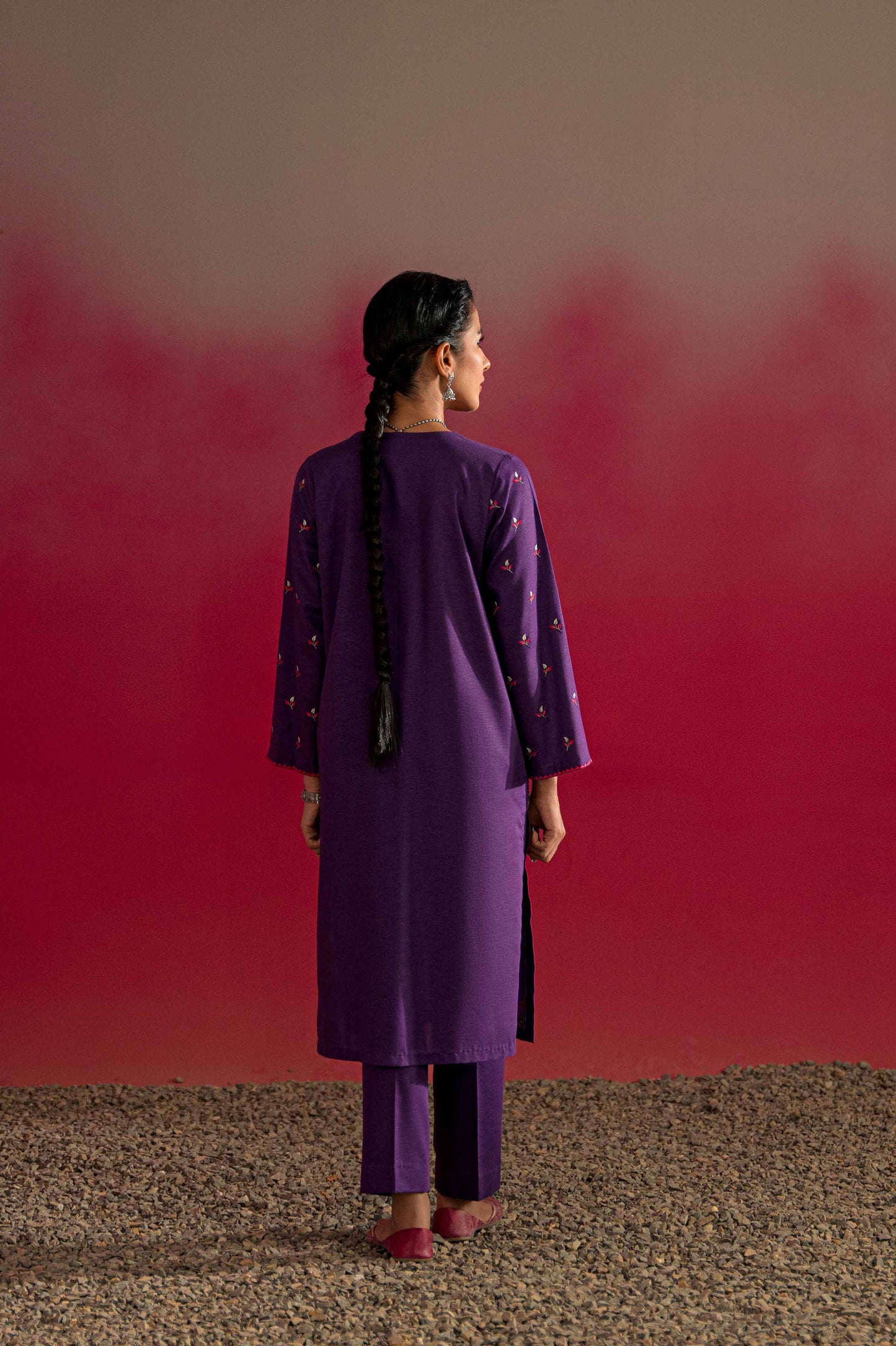 Nishat Linen - 2 Piece - Embroidered Suit - PW23-12