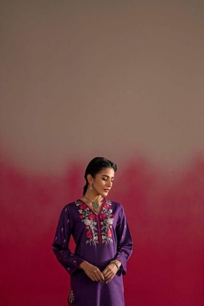 Nishat Linen - 2 Piece - Embroidered Suit - PW23-12