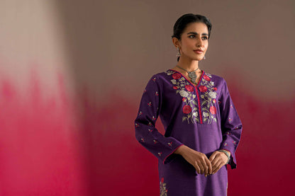 Nishat Linen - 2 Piece - Embroidered Suit - PW23-12