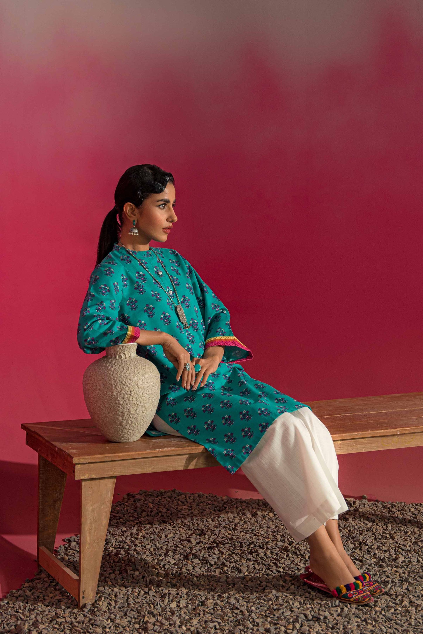 Nishat Linen - Printed Shirt - PW23-122