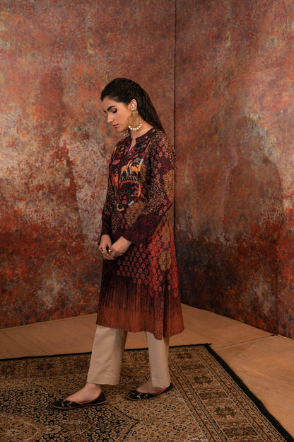 Nishat Linen - Printed Shirt - PW23-124
