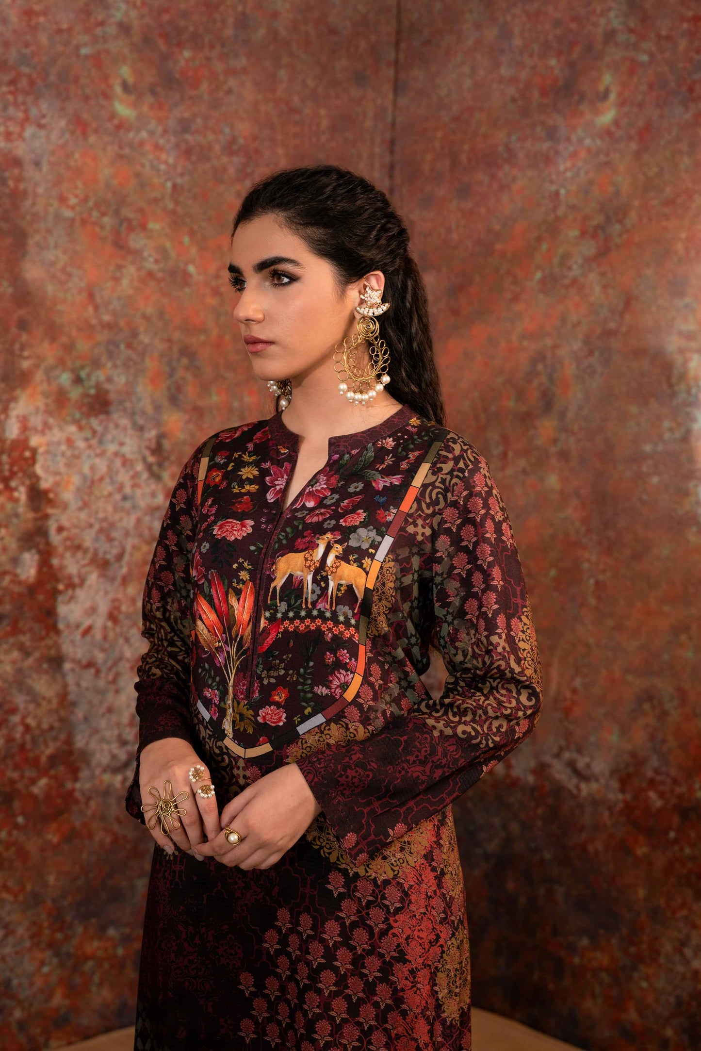 Nishat Linen - Printed Shirt - PW23-124