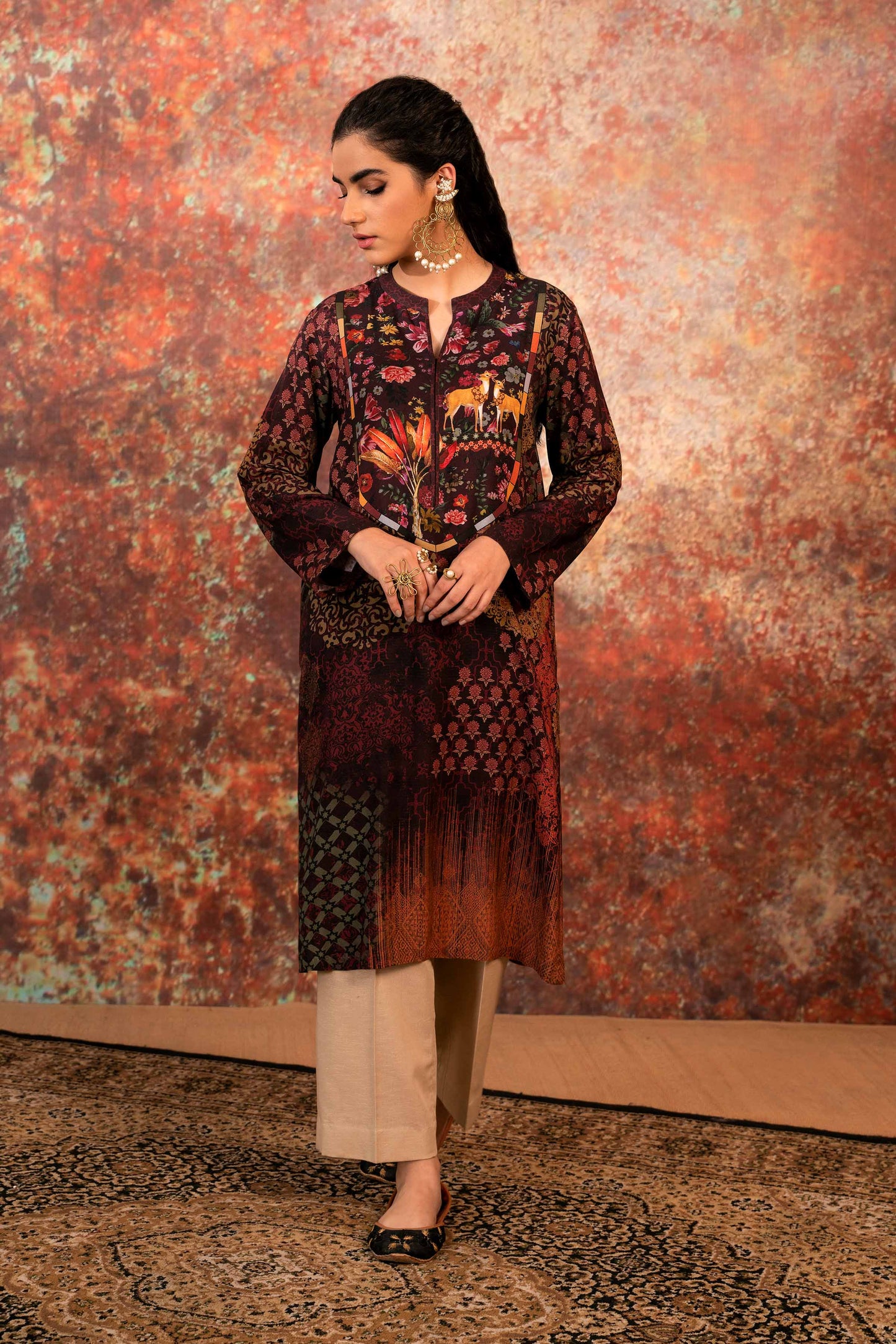 Nishat Linen - Printed Shirt - PW23-124