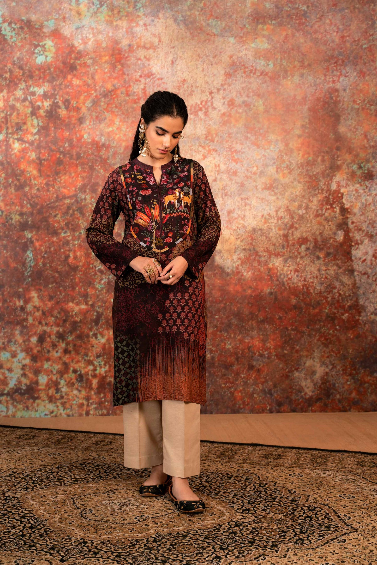 Nishat Linen - Printed Shirt - PW23-124