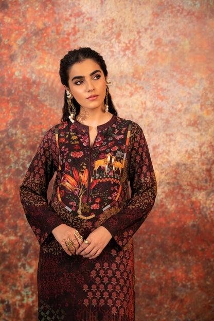 Nishat Linen - Printed Shirt - PW23-124