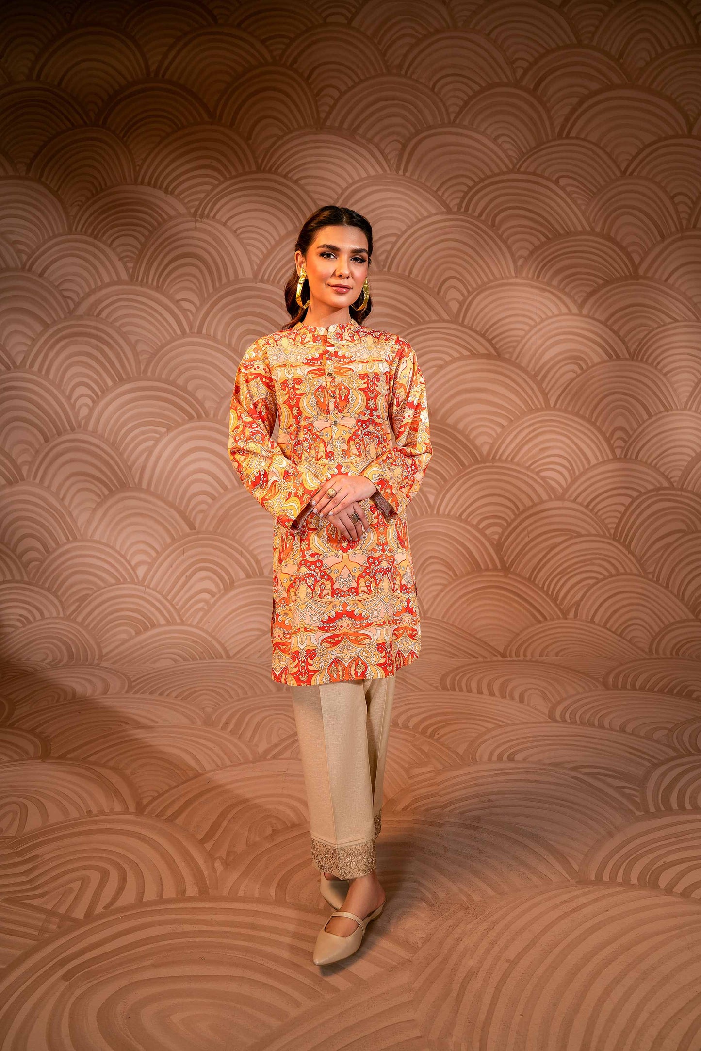 Nishat Linen - Printed Shirt - PW23-125