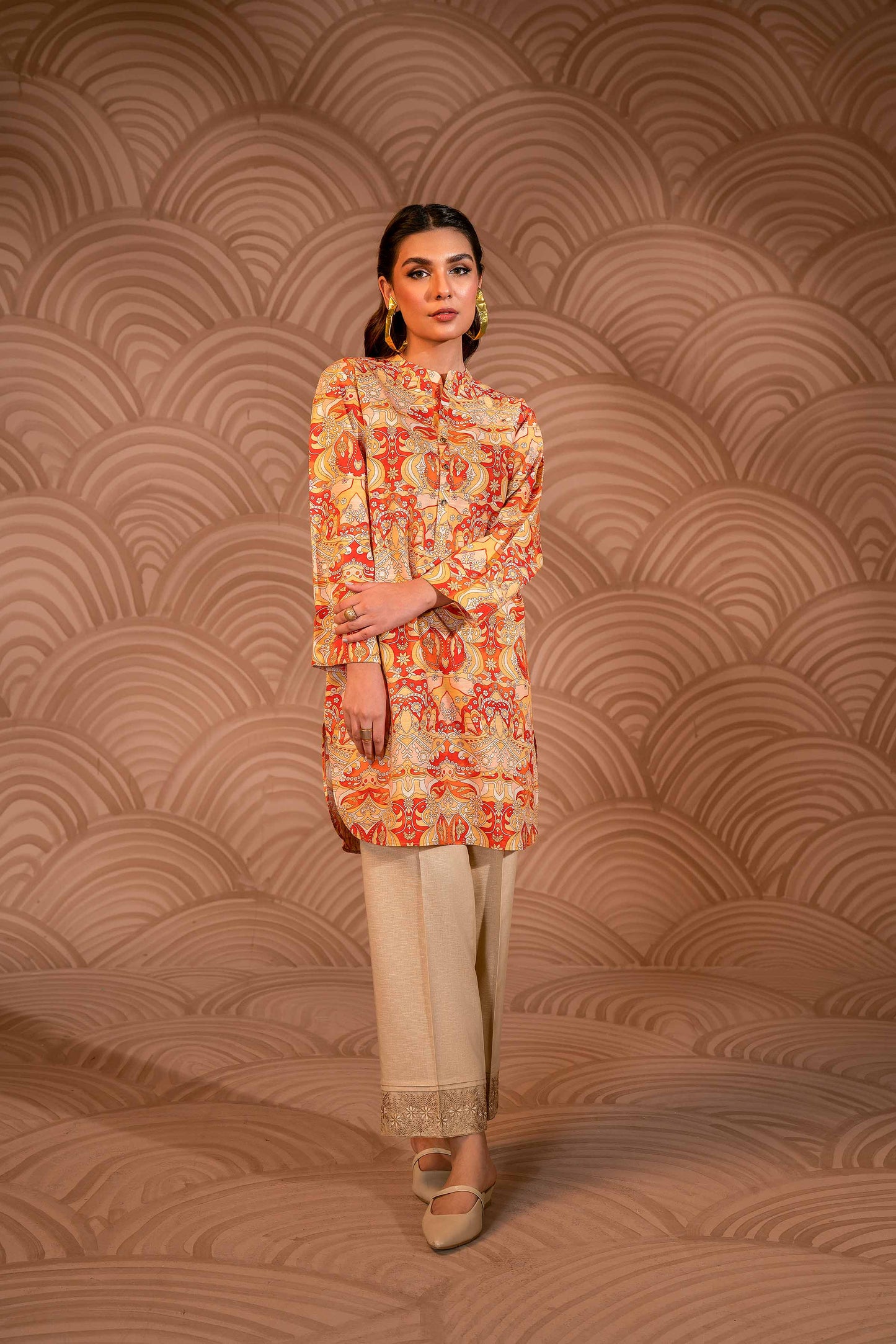 Nishat Linen - Printed Shirt - PW23-125