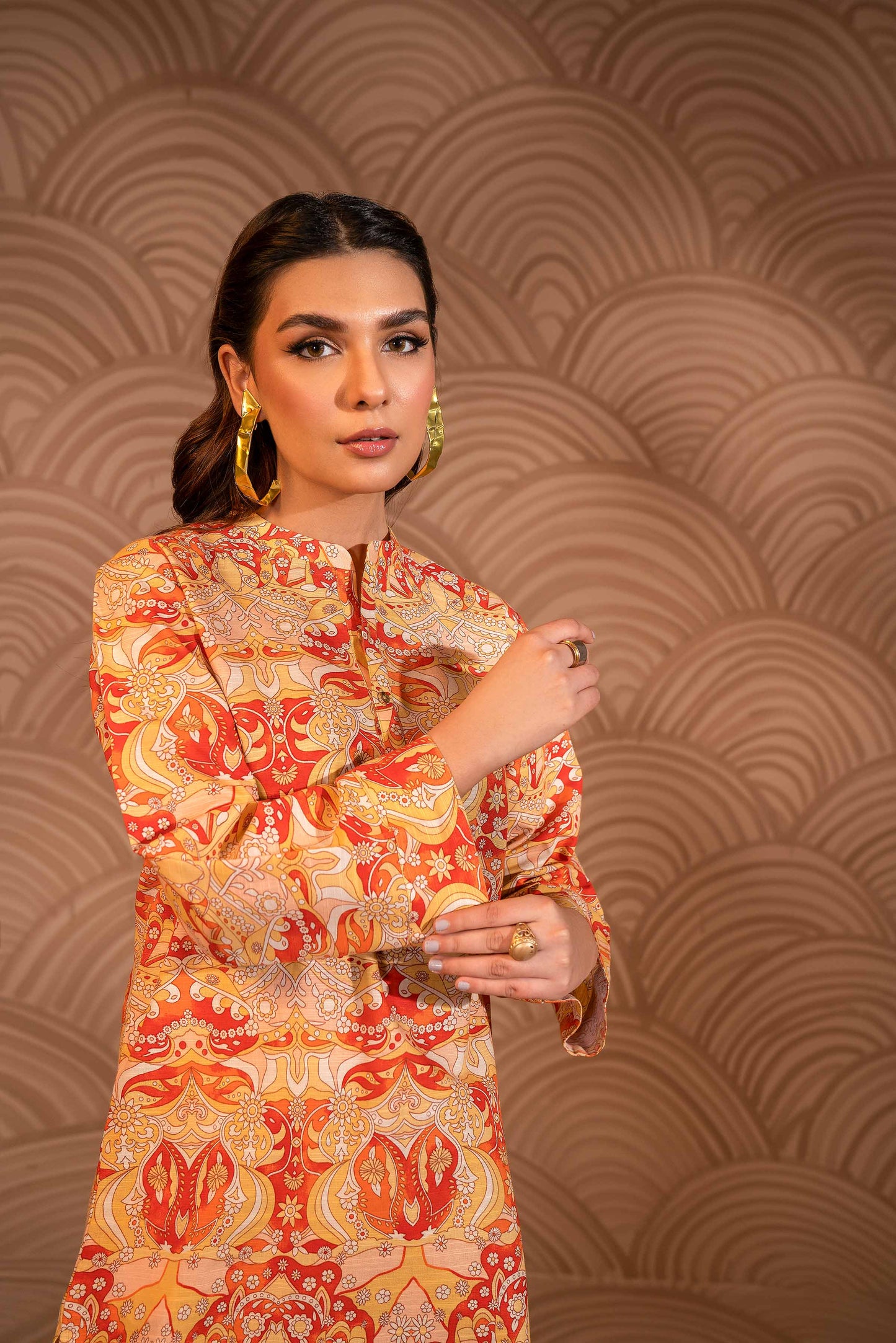 Nishat Linen - Printed Shirt - PW23-125