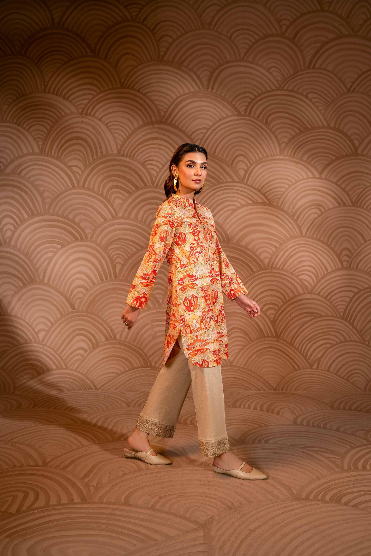 Nishat Linen - Printed Shirt - PW23-125
