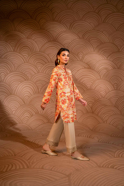 Nishat Linen - Printed Shirt - PW23-125