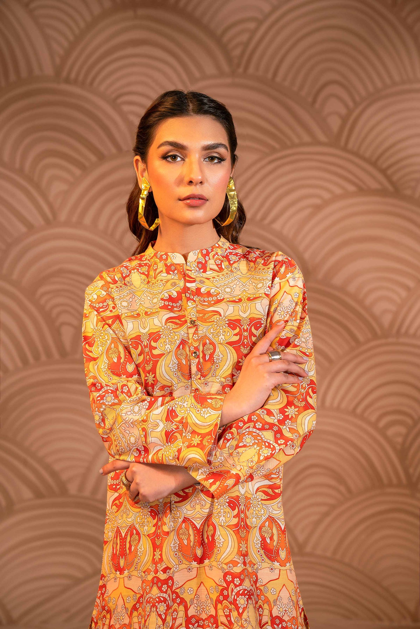 Nishat Linen - Printed Shirt - PW23-125