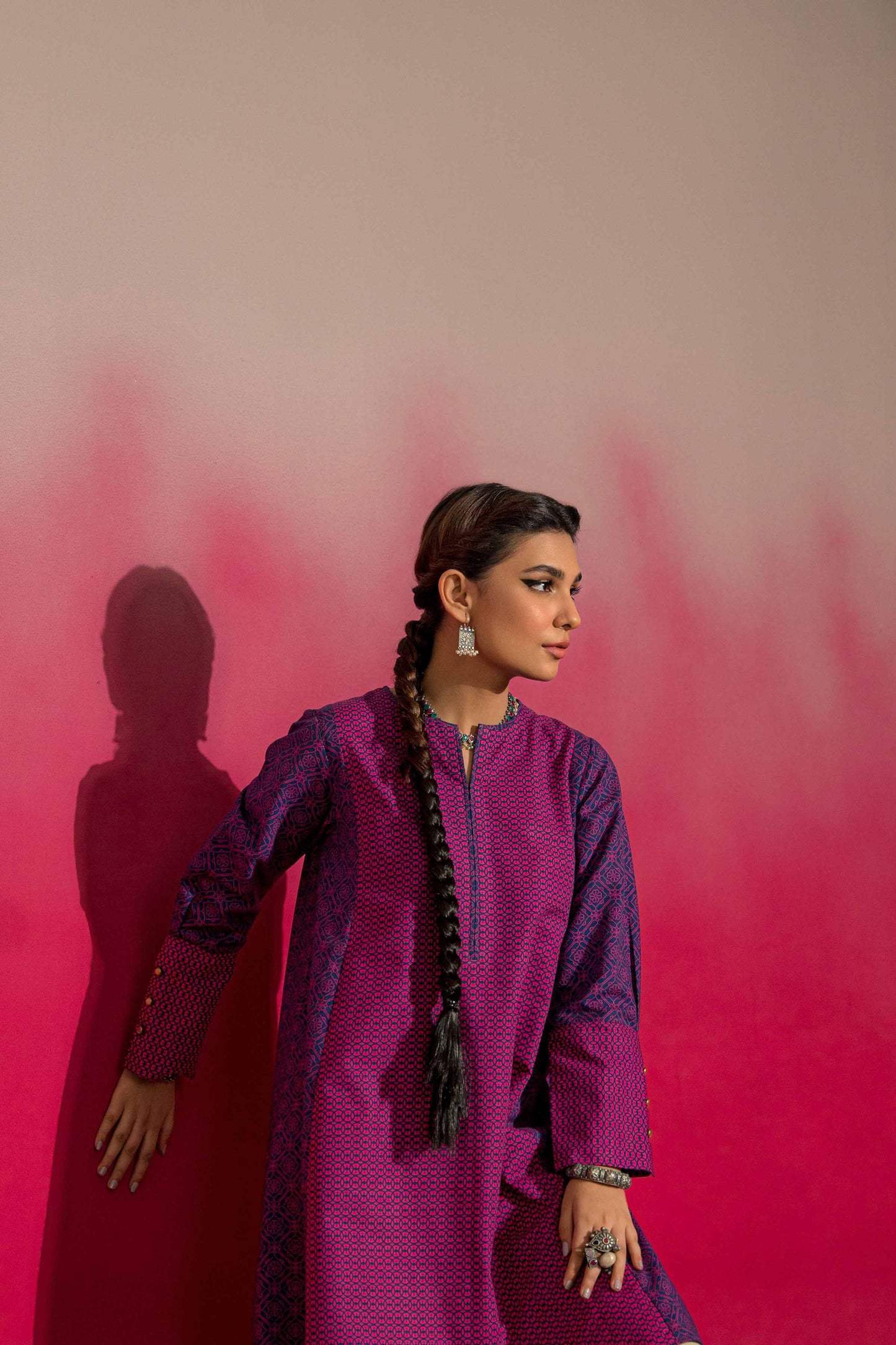 Nishat Linen - Printed Shirt - PW23-126