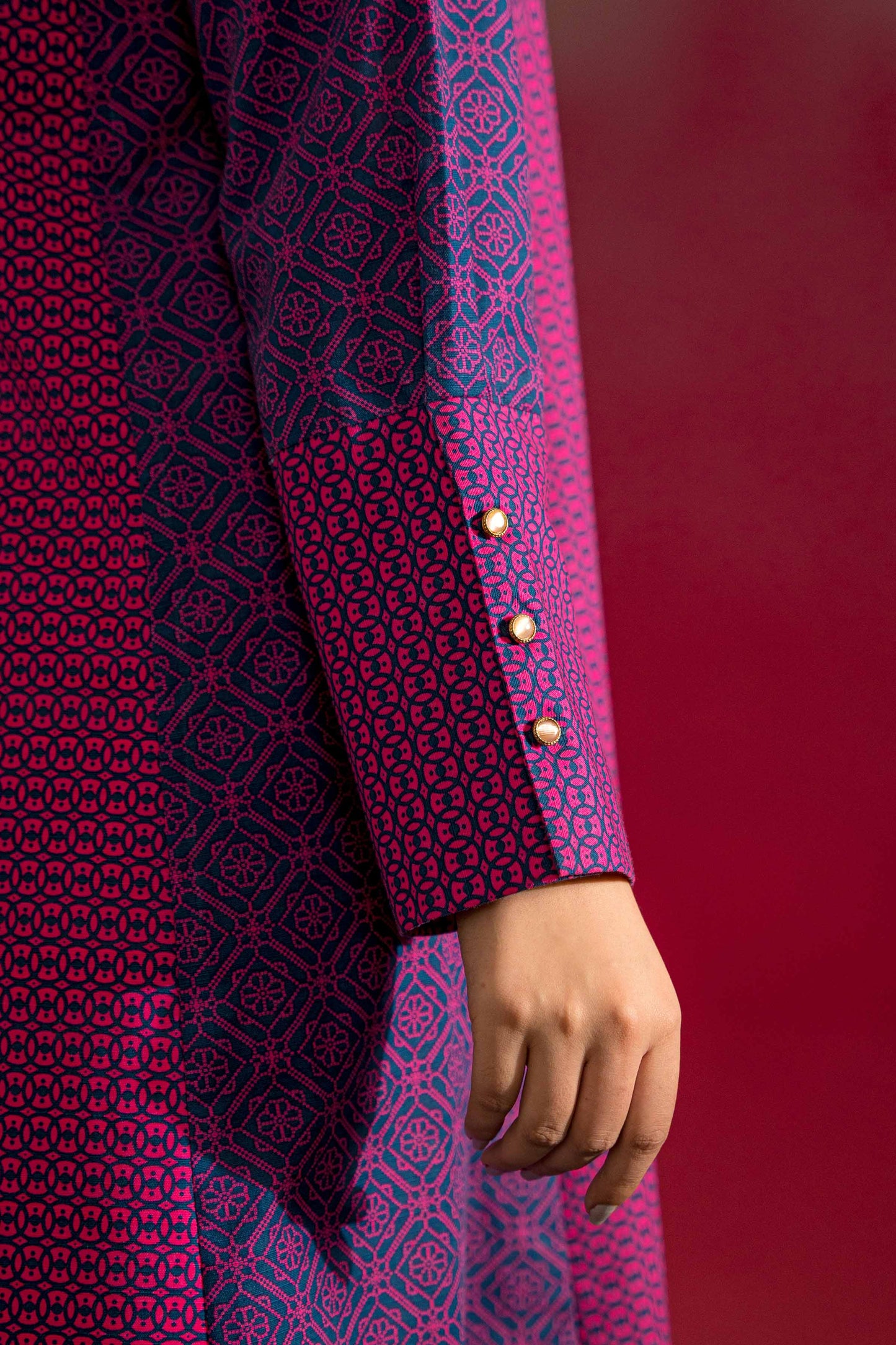 Nishat Linen - Printed Shirt - PW23-126