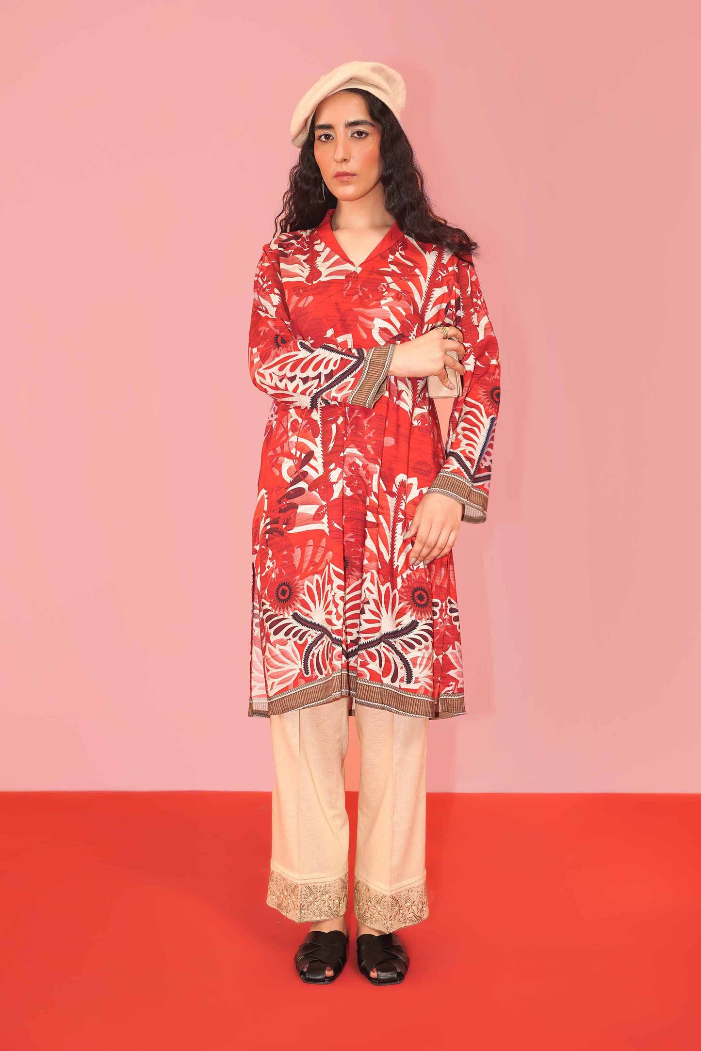Nishat Linen - Printed Shirt - PW23-128