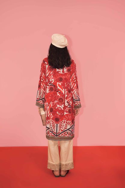 Nishat Linen - Printed Shirt - PW23-128