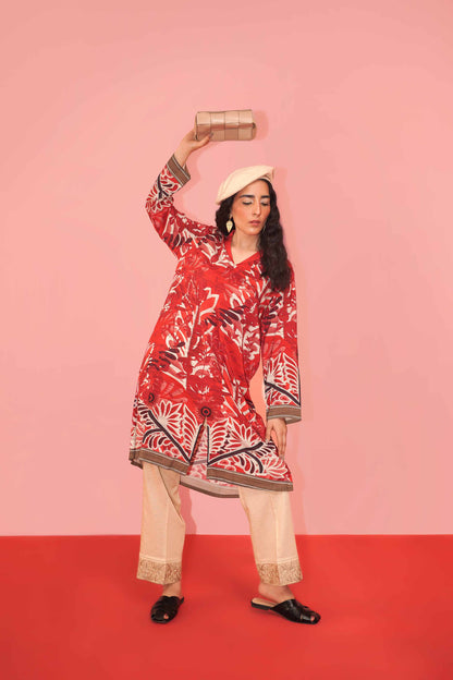 Nishat Linen - Printed Shirt - PW23-128