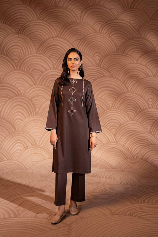 Nishat Linen - 2 Piece - Embroidered Suit - PW23-13