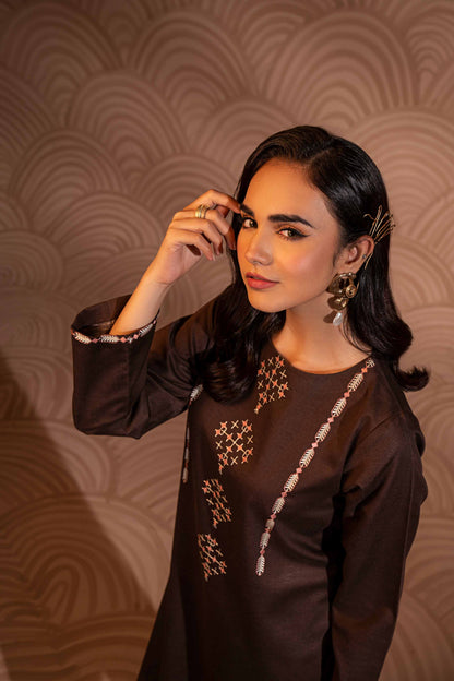 Nishat Linen - 2 Piece - Embroidered Suit - PW23-13