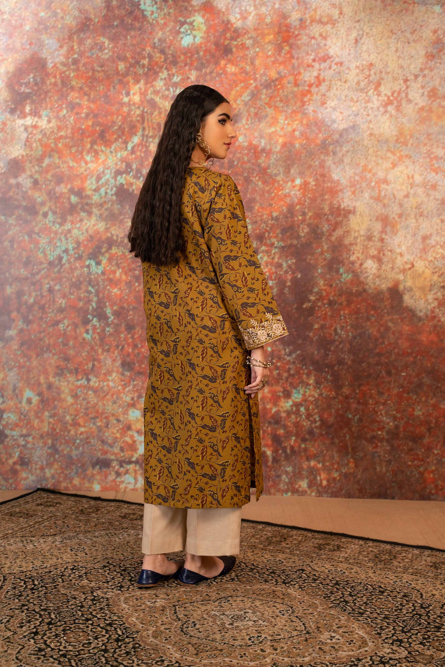 Nishat Linen - Printed Embroidered Shirt - PW23-133