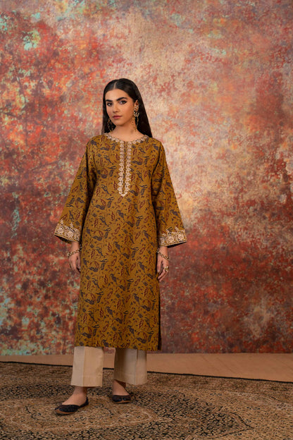 Nishat Linen - Printed Embroidered Shirt - PW23-133