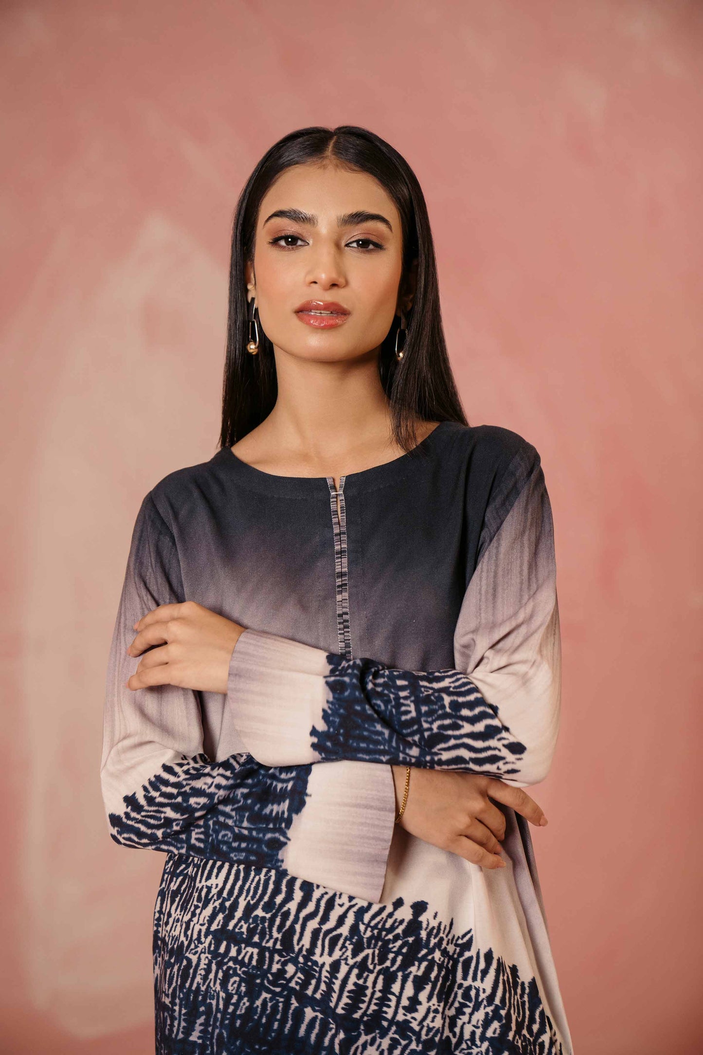 Nishat Linen - Printed Shirt - PW23-139