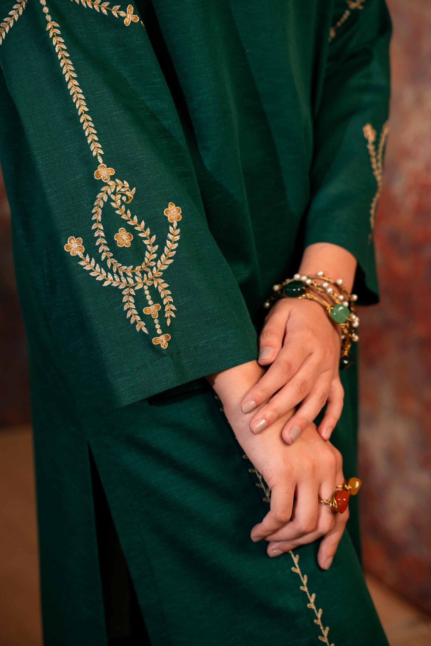 Nishat Linen - 2 Piece - Embroidered Suit - PW23-14