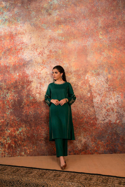 Nishat Linen - 2 Piece - Embroidered Suit - PW23-14