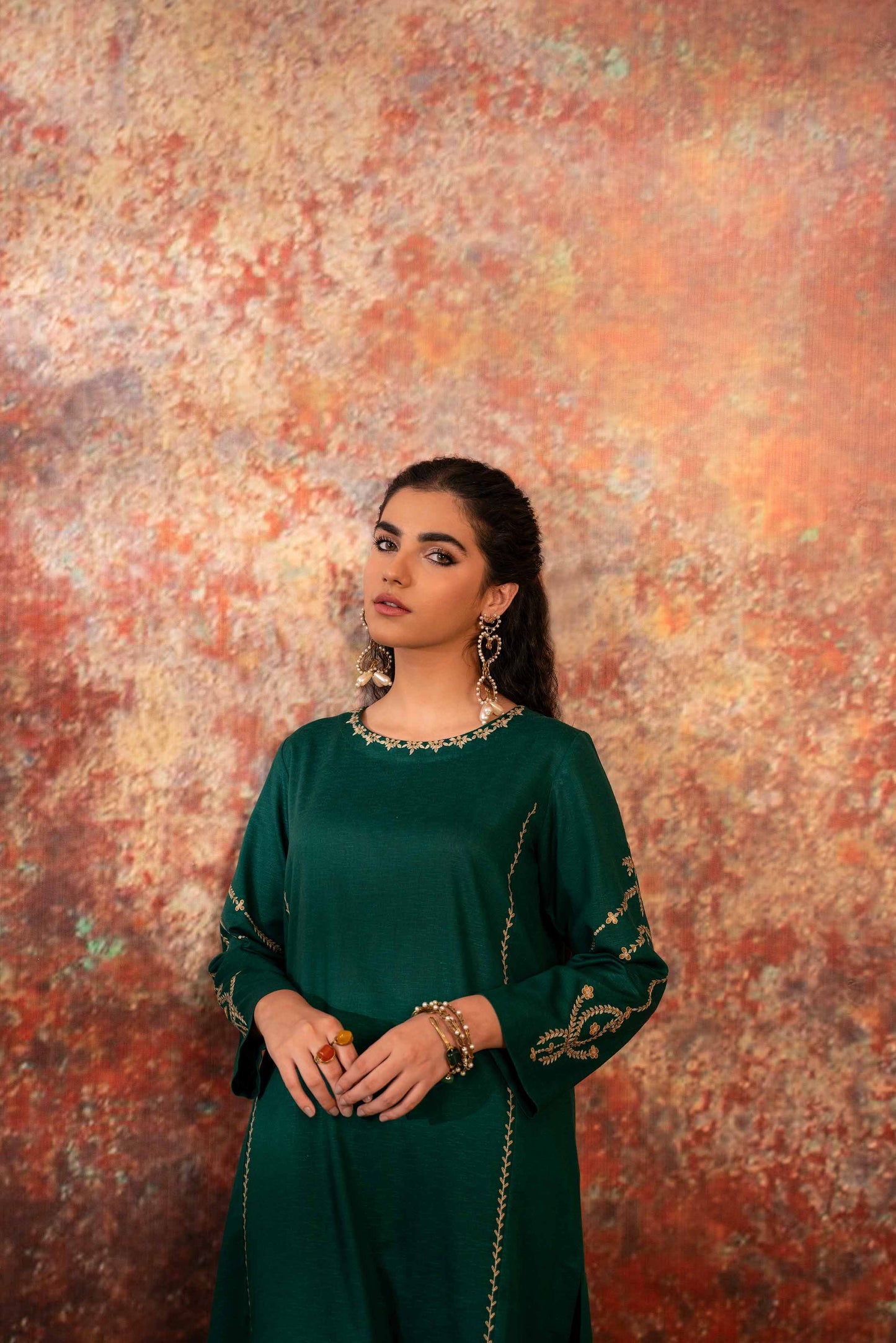 Nishat Linen - 2 Piece - Embroidered Suit - PW23-14