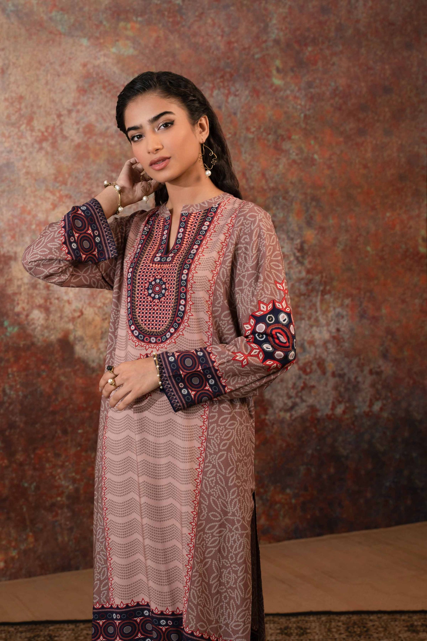 Nishat Linen - Printed Shirt - PW23-140