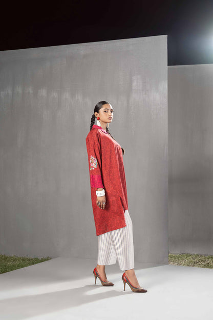 Nishat Linen - Printed Embroidered Shirt - PW23-141