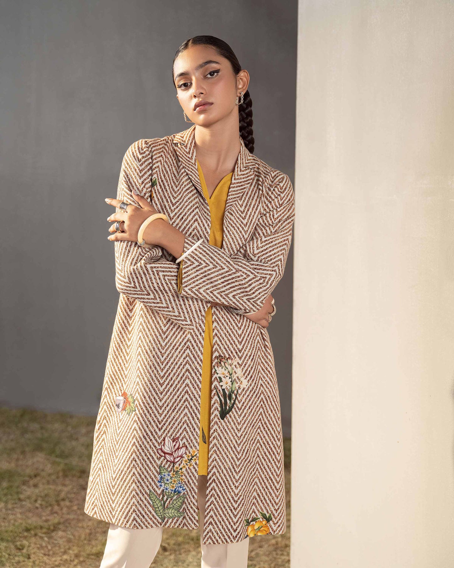 Nishat Linen - Printed Jacket - PW23-147
