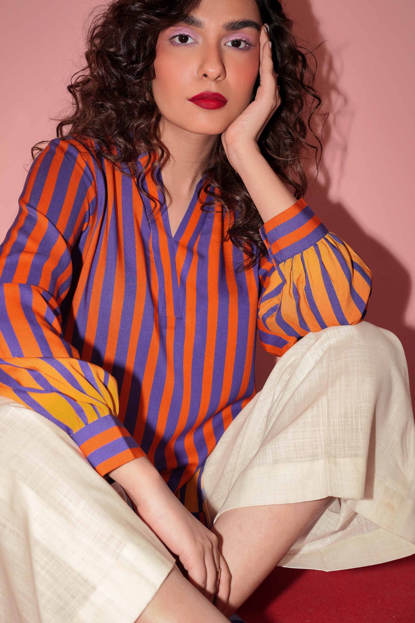 Nishat Linen - Printed Shirt - PW23-148