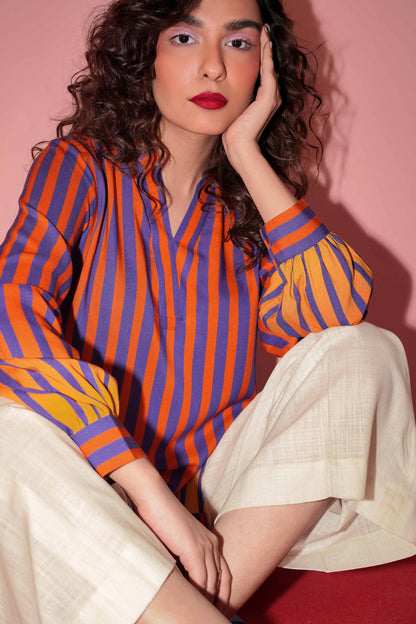 Nishat Linen - Printed Shirt - PW23-148
