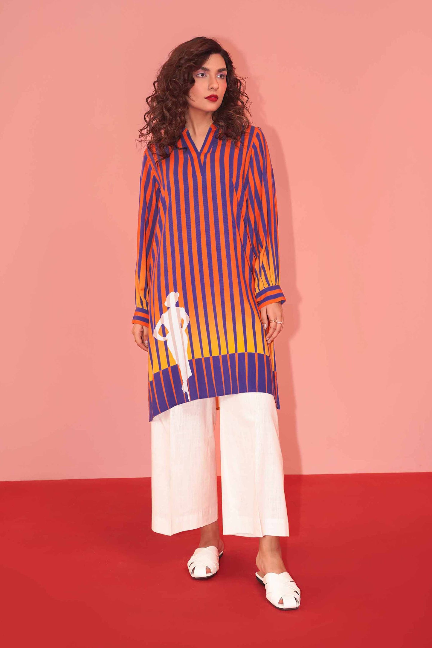 Nishat Linen - Printed Shirt - PW23-148