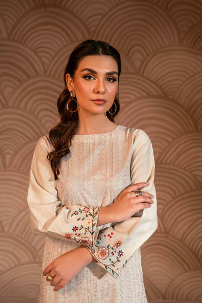 Nishat Linen - 2 Piece - Embroidered Suit - PW23-15