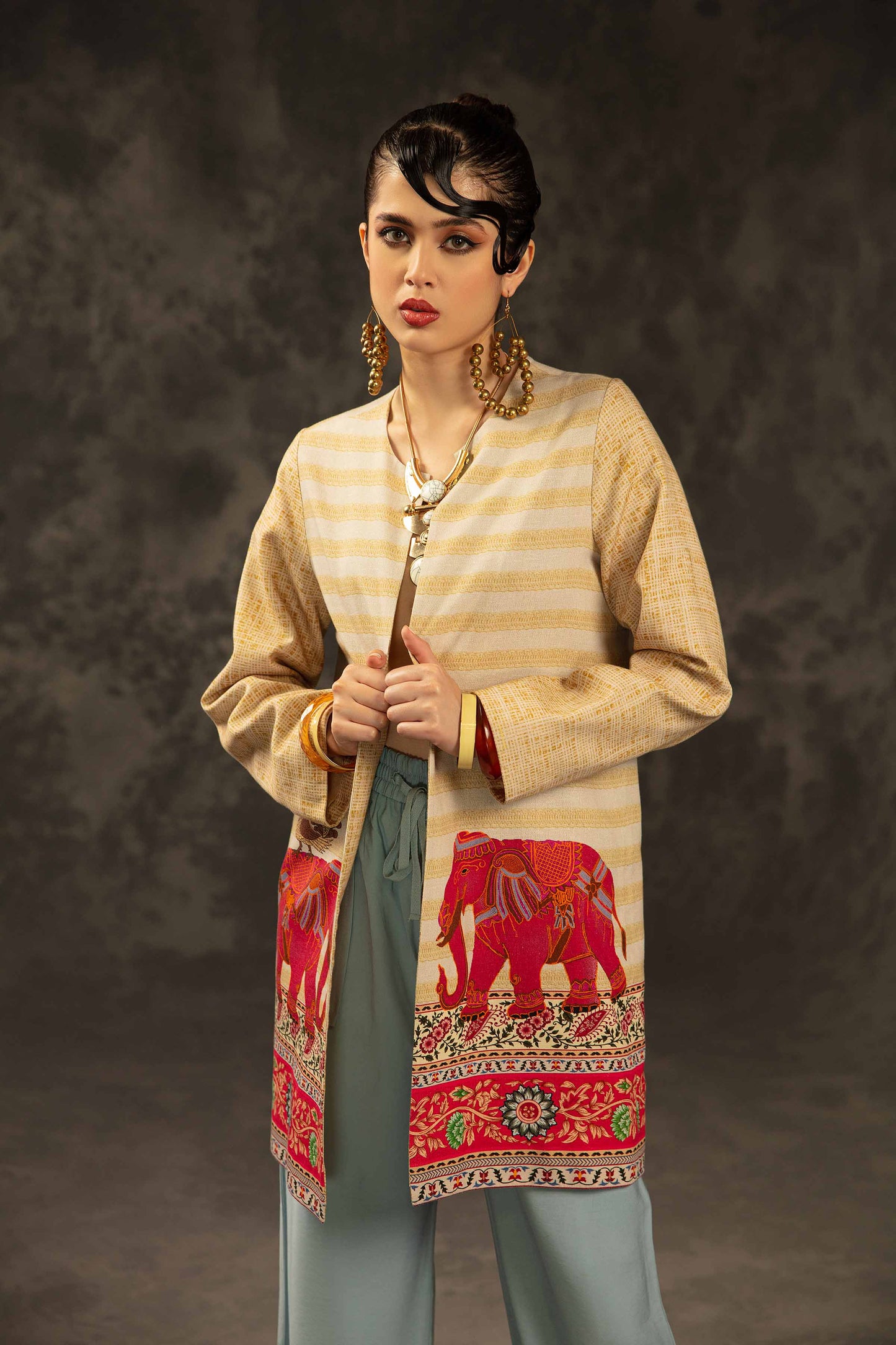 Nishat Linen - Printed Jacket - PW23-159