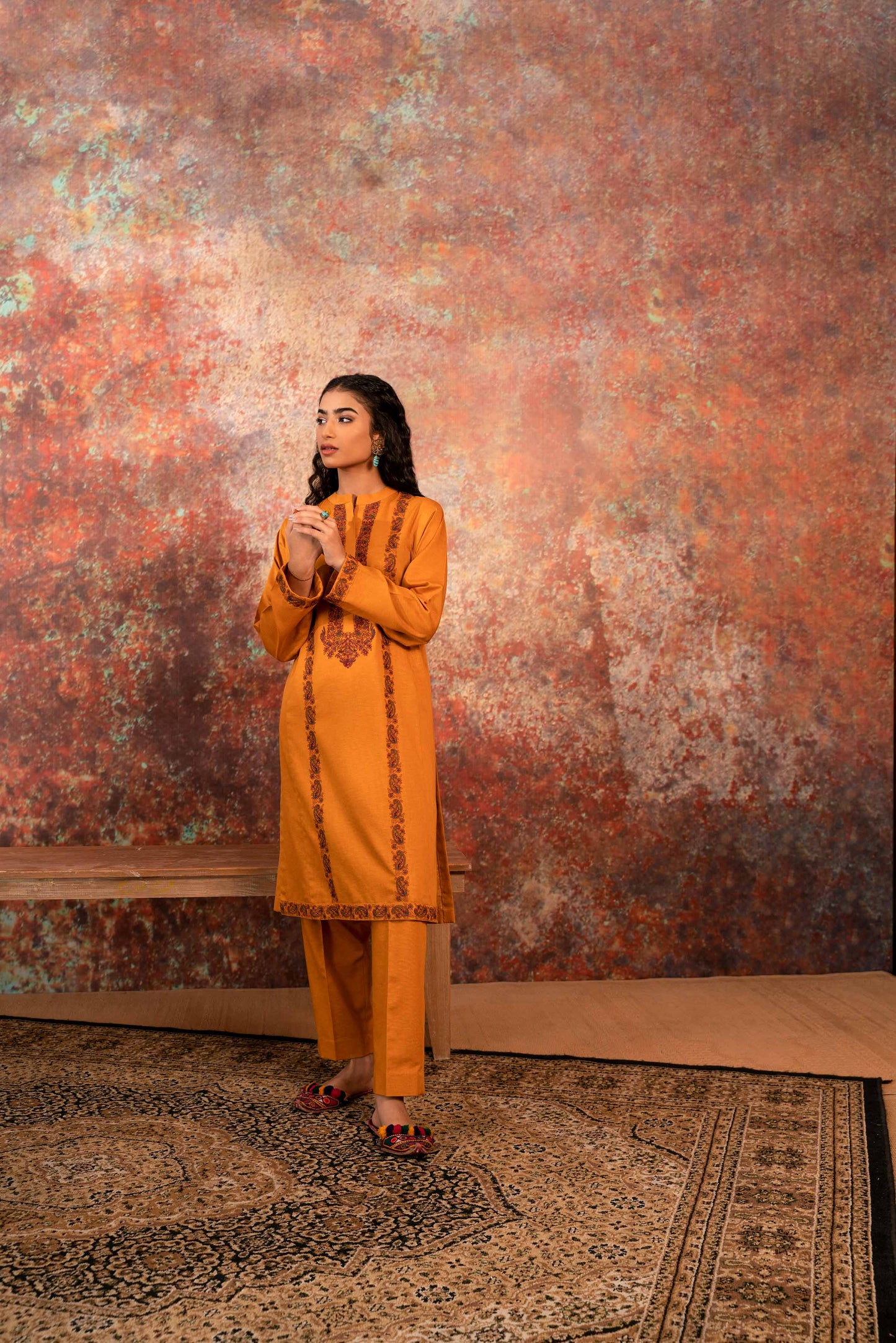 Nishat Linen - 2 Piece - Embroidered Suit - PW23-16