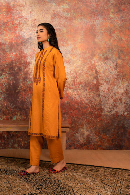 Nishat Linen - 2 Piece - Embroidered Suit - PW23-16