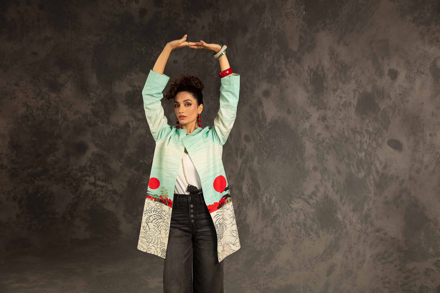 Nishat Linen - Printed Jacket - PW23-163