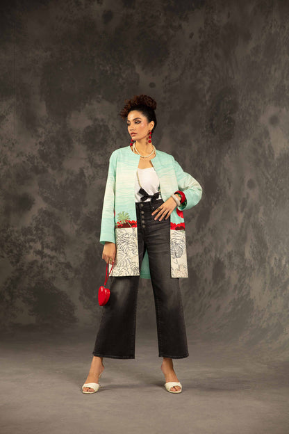 Nishat Linen - Printed Jacket - PW23-163