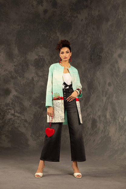 Nishat Linen - Printed Jacket - PW23-163